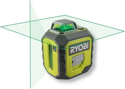 Image de Laser 360° RYOBI RB360GLL vert portée 25 m - précision +/- 0,5 mm avec une pochette et 2 piles