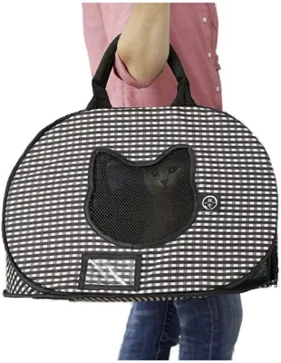Zusammenklappbare Katzentransportbox, 0,45 kg, mit Reißverschluss