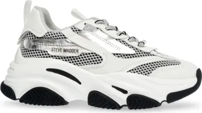 Produktbild von Steve Madden-Possession-E ZilverWit-Dames-Sneaker-SM19000033-04005-04D
