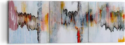 Produktbild von Bild auf Leinwand - Leinwandbild - Abstraktion modern - 120x40cm - Wand Bild - Wanddeko - Leinwanddruck - Bilder - Kunstdruck - Wanddekoration - Leinwand bilder - Wandkunst - CA120x40-3676