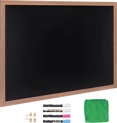Produktbild von Kreidetafel Magnetisch 1168,4 x 889 mm, Magnetsammelbrett 913 x 1092 mm, Vertikalen oder Horizontalen Aufhängen inkl. 4 Kreidemarkers & Tuch, Wandmontage Aufsteller