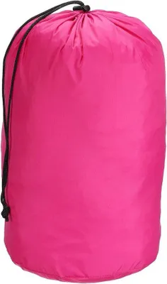 Produktbild von Wasserfeste Reise-Tasche - Outdoor Stoff-Flap Rucksack - Camping und Wandern - Reißverschluss mit Gurt - 23 x 40 cm - Rosa Rot