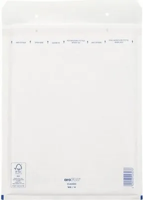 Produktbild von 50x AROFOL CLASSIC Luftpolstertasche  8/H-18W 270x360mm für B4 weiß