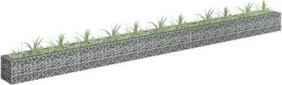 Zdjęcie produktu dla Podwyższona Donica Gabionowa, Galwanizowana Stal, 450X30X30 Cm Lumarko!