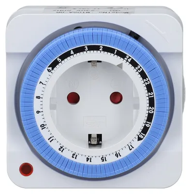 Produktbild von Timer-Schaltsteckdose, automatische Zeitsteuerung, Lichtauslass, 24-Stunden-mechanischer Plug-in-Controller