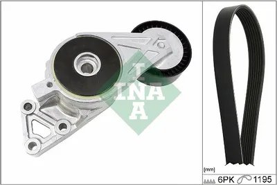 Produktbild von INA 529 0470 10 Keilrippenriemensatz für VW Golf IV Schrägheck (1J1)