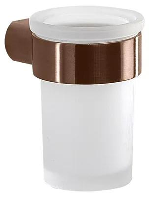 Produktbild von PIRENEI Zahnputzbecher/Glas, Milchglas, Kupfer matt