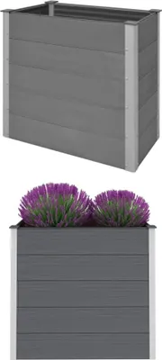 Produktbild von Garten-Hochbeet WPC 100 x 50 x 91 cm Grau