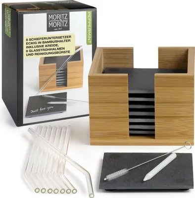 Produktbild von Moritz & Moritz Schieferset Untersetzer Peppermint