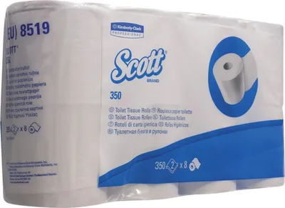 Produktbild von Toilettenpapier Tissue 2-lagig hochweiß 8 Rollen 350 Bl