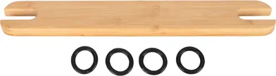 Produktbild von Hochstuhl-Fußstütze aus Bambusholz – höhenverstellbar, rutschfest, einfache Montage, ergonomisches Sitzen für Baby & Kleinkind
