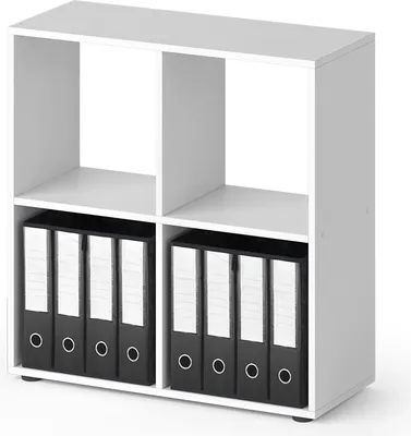 Obrázok produktu pre Rozdeľovač miestností Vicco Tetra biely 72.6 x 72 cm s 2 skladacími boxmi, Model 37937