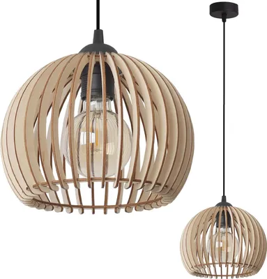 Obrázek produktu pro Závěsné svítidlo Timber, kulaté, 21 x 17 cm – 1 žárovka E27