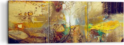 Produktbild von Bild auf Leinwand - Leinwandbild - Abstraktion modern - 120x40cm - Wand Bild - Wanddeko - Leinwanddruck - Bilder - Kunstdruck - Wanddekoration - Leinwand bilder - Wandkunst - CA120x40-3483