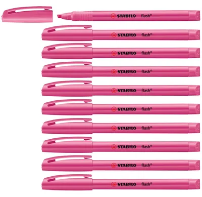 Produktbild von STABILO Textmarker -  flash - 10er Pack - pink