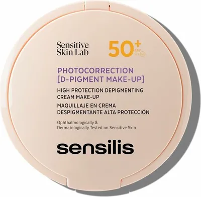 Zdjęcie produktu dla Makijaż o działaniu nawilżającym Sensilis Photocorrection [D-Pigment Make-Up] Nº 02 Spf 50 10 g