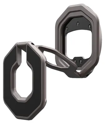 Produktbild von Urban Armor Gear Monarch Mag2 Dual Magnetic Ring Stand, Ständer, Schwarz, Metall, Universal, 57 mm, 10 mm