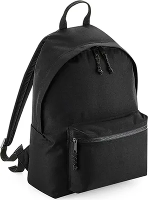 Produktbild von BagBase BG285 | Recycled Backpack, 31 x 42 x 21 cm - Farbe: Black - Größe: 31 x 42 x 21 cm