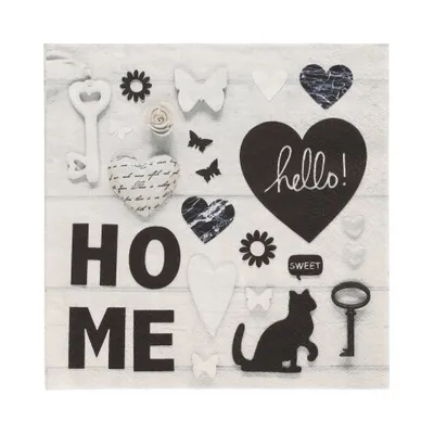 Produktbild von PAPSTAR Motiv-Servietten "Home" 330 x 330 mm 20 Stück