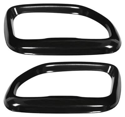 Image de Lot de 2 caches pour tuyaux d'échappement arrière en acier inoxydable noir brillant – Pièces de rechange pour X3 M40i 2018-2021