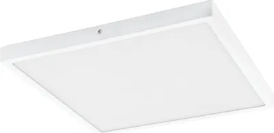 Produktbild von EGLO LED Deckenleuchte Fueva 1, 1 flammige Deckenlampe, Material: Aluminium, Kunststoff, Farbe:weiß, 60 x 60 cm, warmweiß