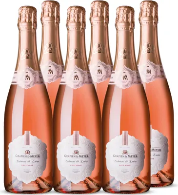 Produktbild von Gratien & Meyer Crémant de Loire Cuvée Diadem Rosé Brut (6 x 0,75l)