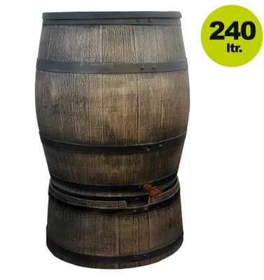 Produktbild von Regenfass Set Regentonne 240 Liter mit passendem Untergestell und Auslaufhahn