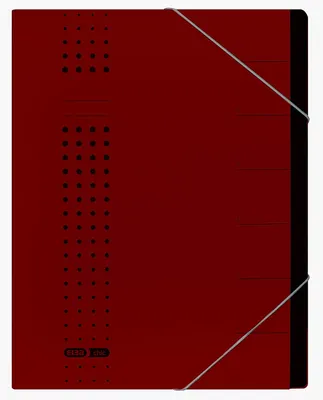 Productafbeelding van Elba 400002021 Ordner, elegant - 7 compartimenten, A4, karton (RC), 450 g/m², bordeauxrood