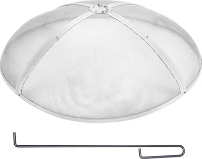 Immagine prodotto di 40" copertura parascintille per caminetto rotondo in acciaio inox per caminetto a legna
