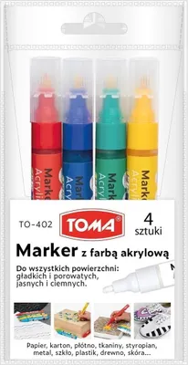 Produktbild von TOMA Markery akrylowe 2,5 mm 12 kolorów do decoupage