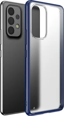 Produktbild von Mobigear Shockproof  Samsung Galaxy A73 Hülle Hardcase Backcover Stoßfest - Dunkelblau