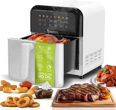 Obrázek produktu pro TurboTronic TT-AF190, Horkovzdušná fritéza, 6 l, 40 °C, 200 °C, 60 min, Samostarný