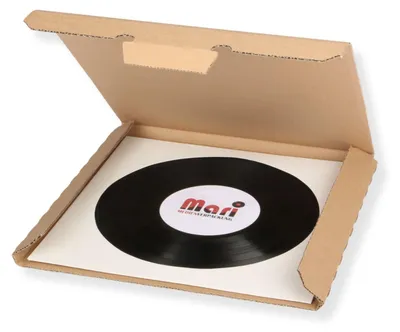 Produktbild von LP Versandkarton für 1-3 Schallplatten 325 x 325 x 12 mm 1000 Stück