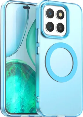 Produktbild von Magnetisch Hülle für Honor X8C, Schlank Durchscheinend Matt Stoßfest Handyhülle Blau