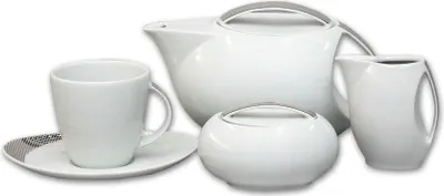 Produktbild von teeservice, Karlsbader Porzellan, Thun Loos, Platin, 15 Teile