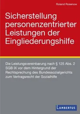 Zdjęcie produktu dla Sicherstellung personenzentrierter Leistungen der Eingliederungshilfe