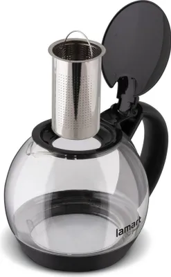 Immagine prodotto di Lamart Lt7058 Teiera In Vetro 2L Nero Lampadina