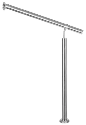 Produktbild von Edelstahl Handlauf Treppengeländer Geländer für Treppe mit Wandhalter V2Aox, Länge:90 cm