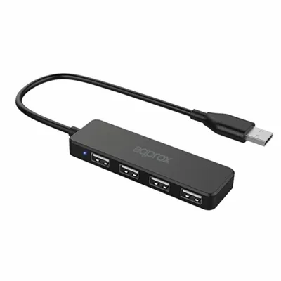 Image de hub 4 ports usb 2.0 noir environ