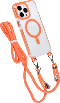 Produktbild von TUNIQ iPhone 14 Pro Max Back cover case - neck cord - magsafe - Orange