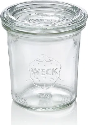 Produktbild von 60x Weck Glas Mini-Sturzglas mit Deckel Overturn 140 ml
