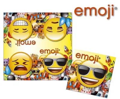 Produktbild von 15962 Lunchservietten - 33 x 33 cm, Emoji