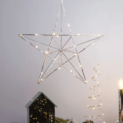 Zdjęcie produktu dla Gwiazda wisząca chrom Led LINE 38 cm