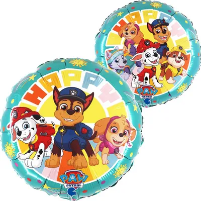 Zdjęcie produktu dla Balon foliowy Psi Patrol okrągły 46 cm