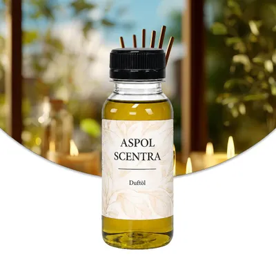 Produktbild von Aspol Scentra Zitronengras und Citronella UFIREADY Duftöl für Kerzen und Diffusoren 100 ml, KI-generiertes Bild