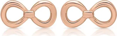 Produktbild von lanii Ohrstecker aus 925er Silber Unendlichkeitszeichen (Rosé)