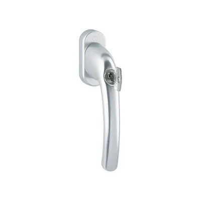 Produktbild von Hoppe Tokyo Fenstergriff abschließbar F1 Aluminium Natur, Secu100 0710S/U26 (100 Nm), 7 - 40 mm Vierkant