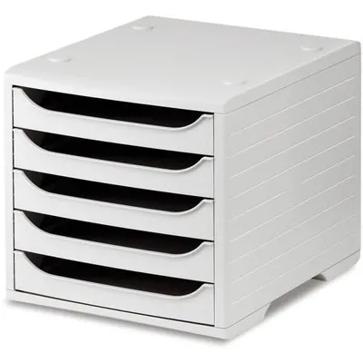 Produktbild von 5 Star Büroboxen 270x340x255 mm grau/grau Kunststoff