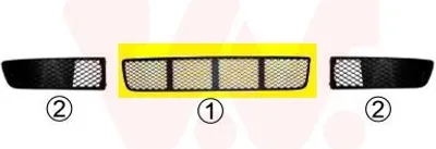 Produktbild von VAN WEZEL Lüftungsgitter Grill Stoßfänger für VW POLO (6N2)