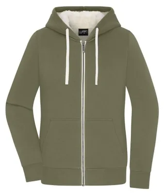 Image de James and Nicholson - Veste « Doubleface » pour femmes LT2733 (S) (olive/naturel)